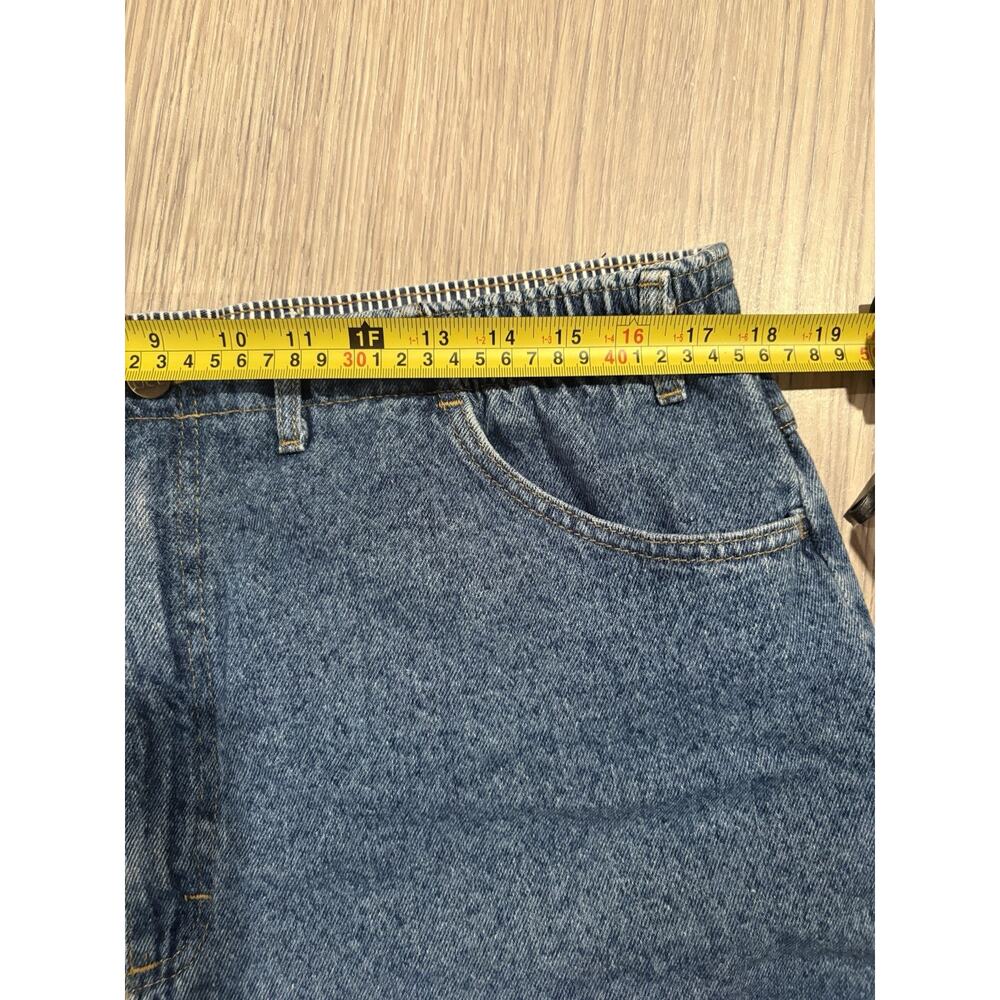 Vintage 90s Lee Women’s High Rise Denim Shorts 20W Made USA Blue Jean - Picture 9 of 10